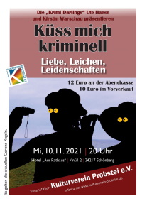 Plakat Lesung Kulturverein 2021